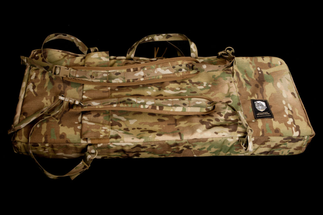 Rifle cordura padded case mounted with visor adorned flag Spain 120 cm